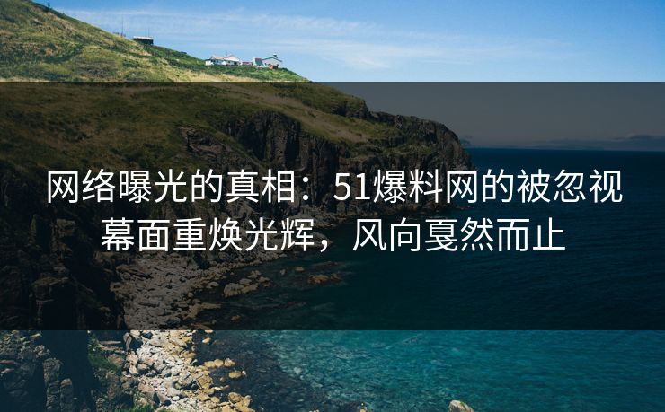 网络曝光的真相：51爆料网的被忽视幕面重焕光辉，风向戛然而止
